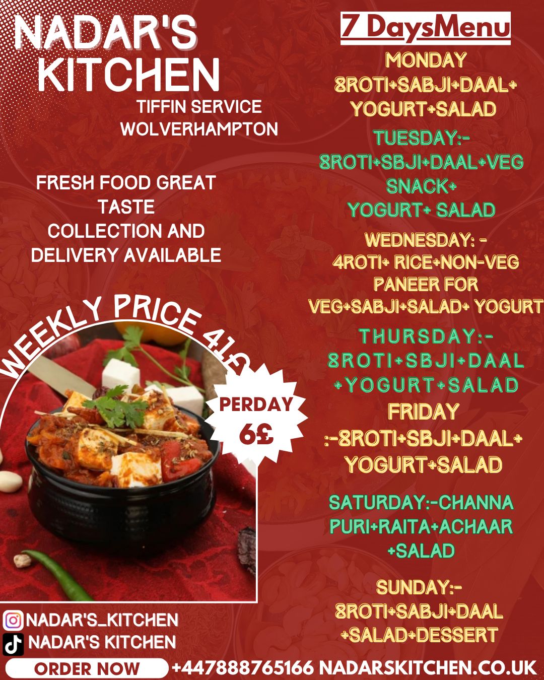 Delicious food from The Nadar's Kitchen